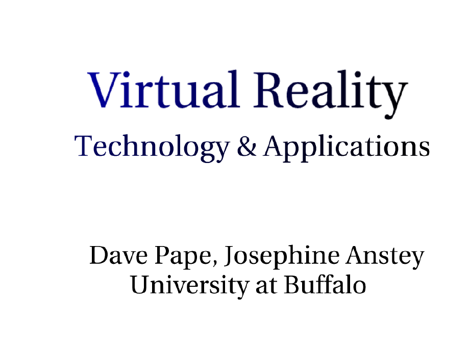 Virtual Reality